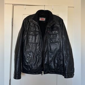 Levi’s Strauss & Co. leather jacket with faux fur body lining